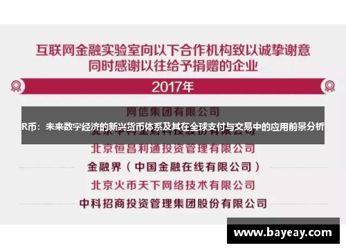 R币：未来数字经济的新兴货币体系及其在全球支付与交易中的应用前景分析